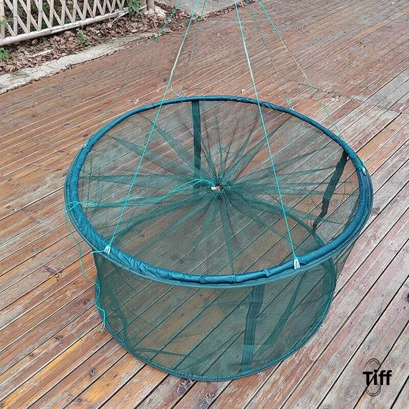 積み重ね可能な養殖用漁網ケージ、浮遊式魚槽、エビ養殖用一時的な魚類保持ケージ、ステンレス製