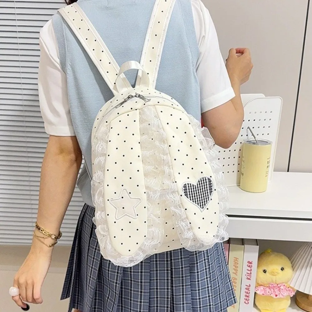 mochila-casual-com-orelhas-de-coelho-e-coracao-de-renda-estilo-coreano-bolinhas-anti-riscos-para-meninas