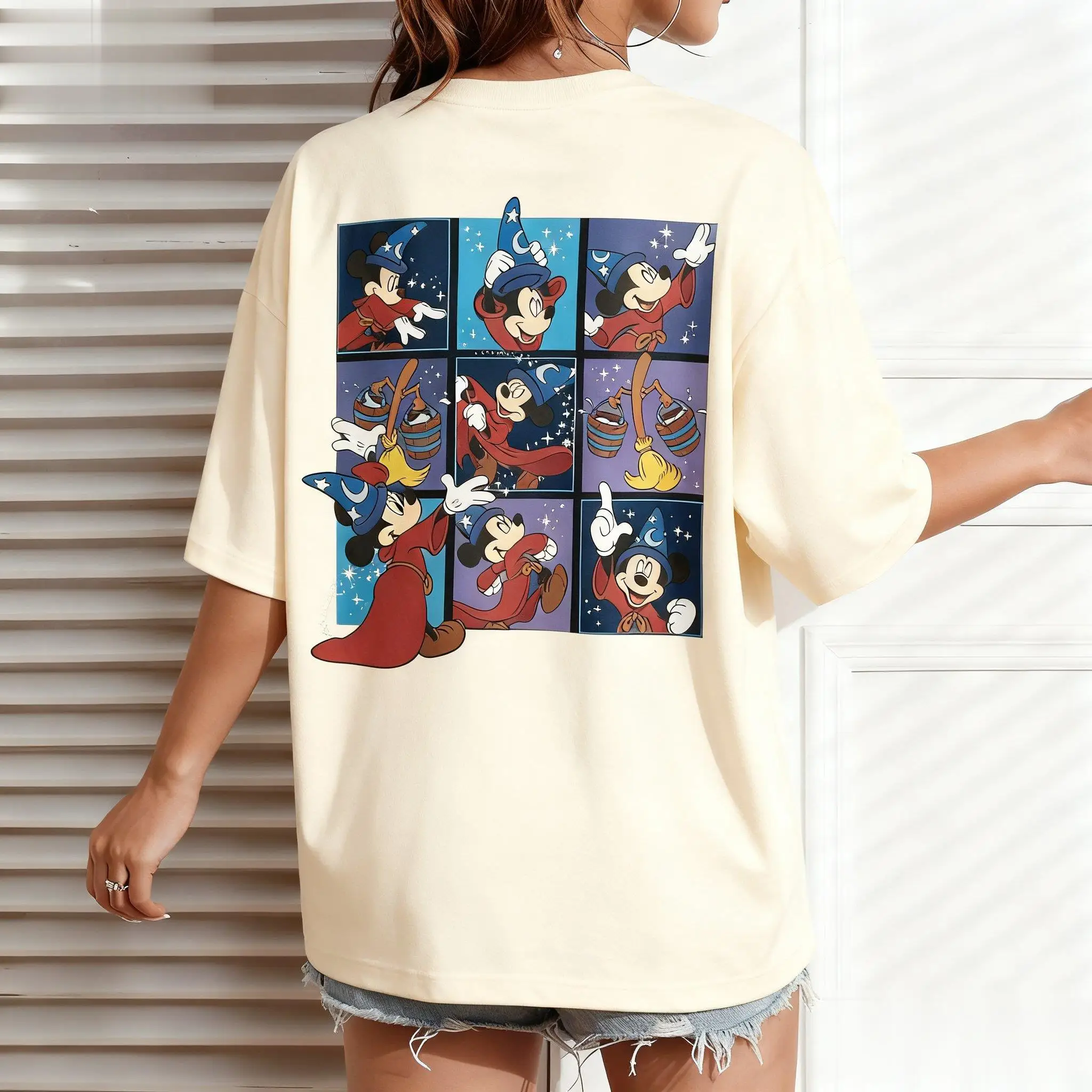 Mickey Mouse Print T-shirt Männer Frauen Übergroßen Vintage Disney Grafik Top Lose Beiläufige Sommer Trendy Kurzarm T Streetwear