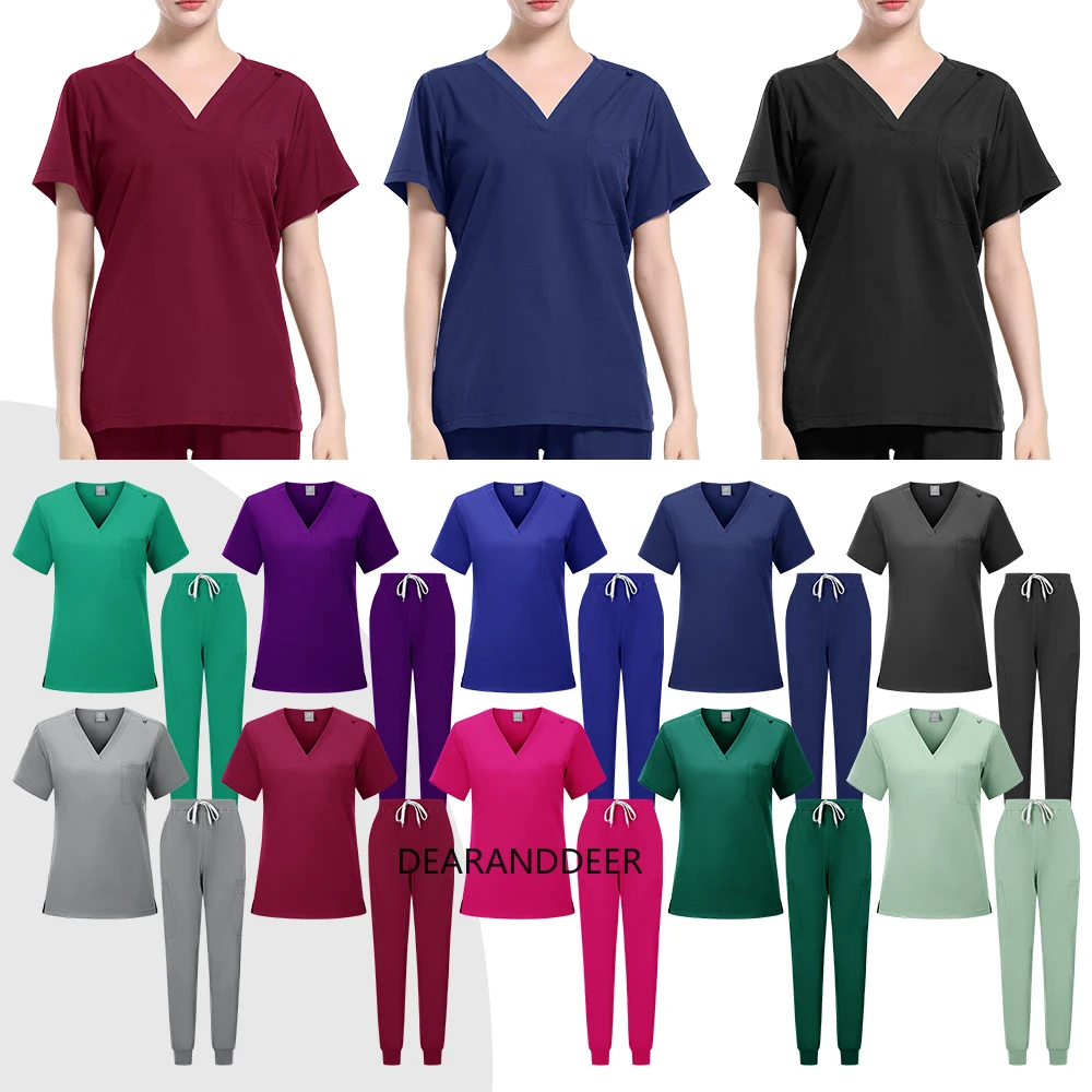 Unisex hospital medical clothing, beauty salon nurse set, nursing home caregiver, dental clinic doctor, clinical shirt and pants