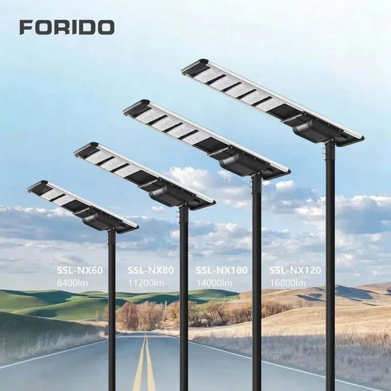 wmwmnu for FORIDO New Quality Outdoor Waterproof 30w 50w 60w 80w 100w 120w 150w Integrated All in One Led Solar Street Light