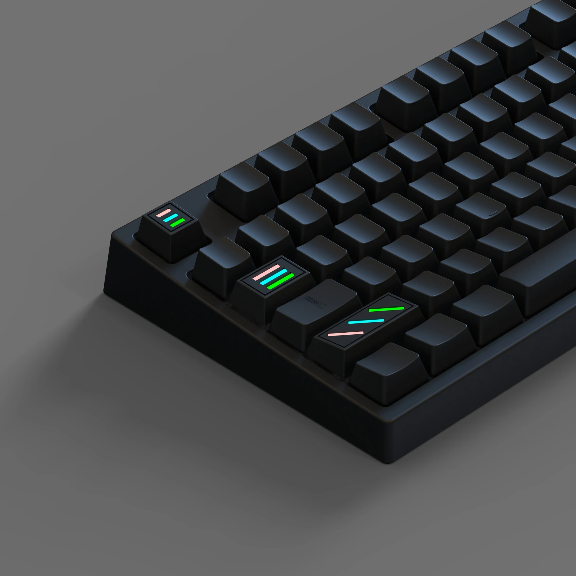 Fluorescent Light Key Cap Mechanical Keyboard DIY ESC TAB Shift Key