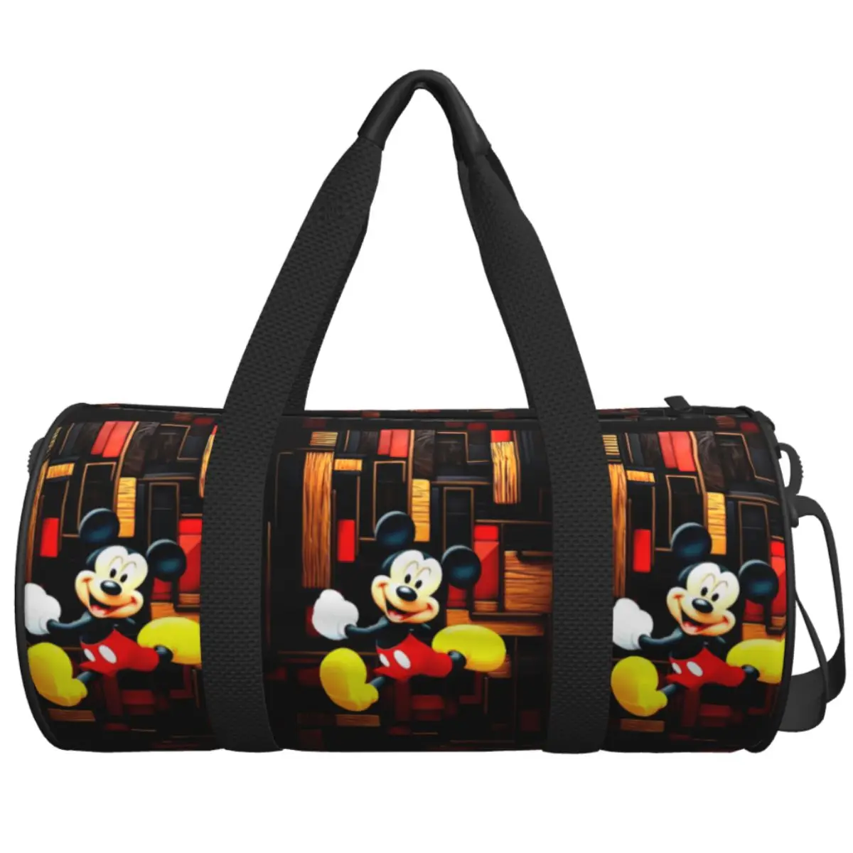 

Милая дорожная сумка с Микки Маусом, большие спортивные сумки, Оксфорд, мужская и женская спортивная сумка с принтом, тренировочная графическая сумка для фитнеса
