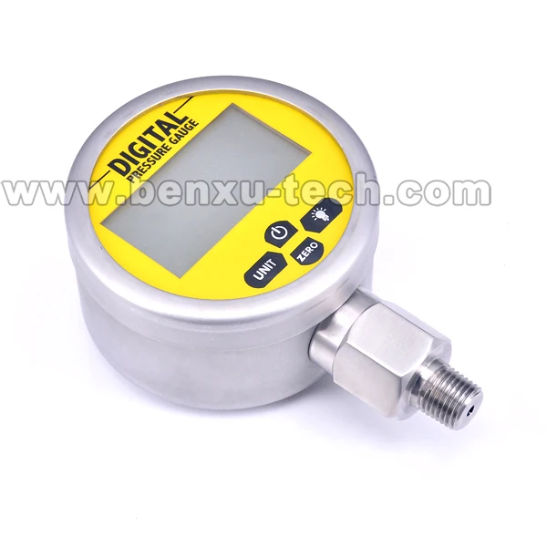 Battery Powered 304SS Metal Case 0.5%FS Digital Pressure Gauge