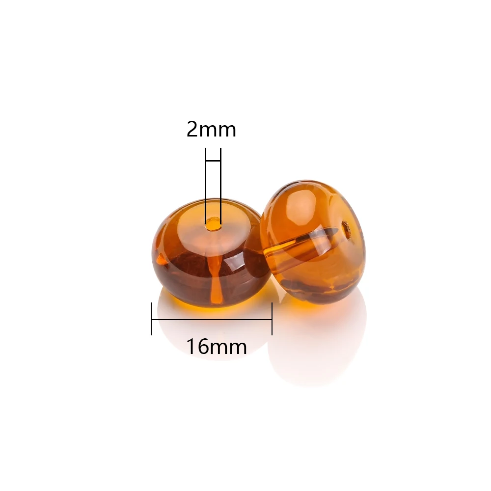 16mm 10pcs deep color tiger glossy abacus beads crystal glass beads of diy Jewelry accessories are scattered beads