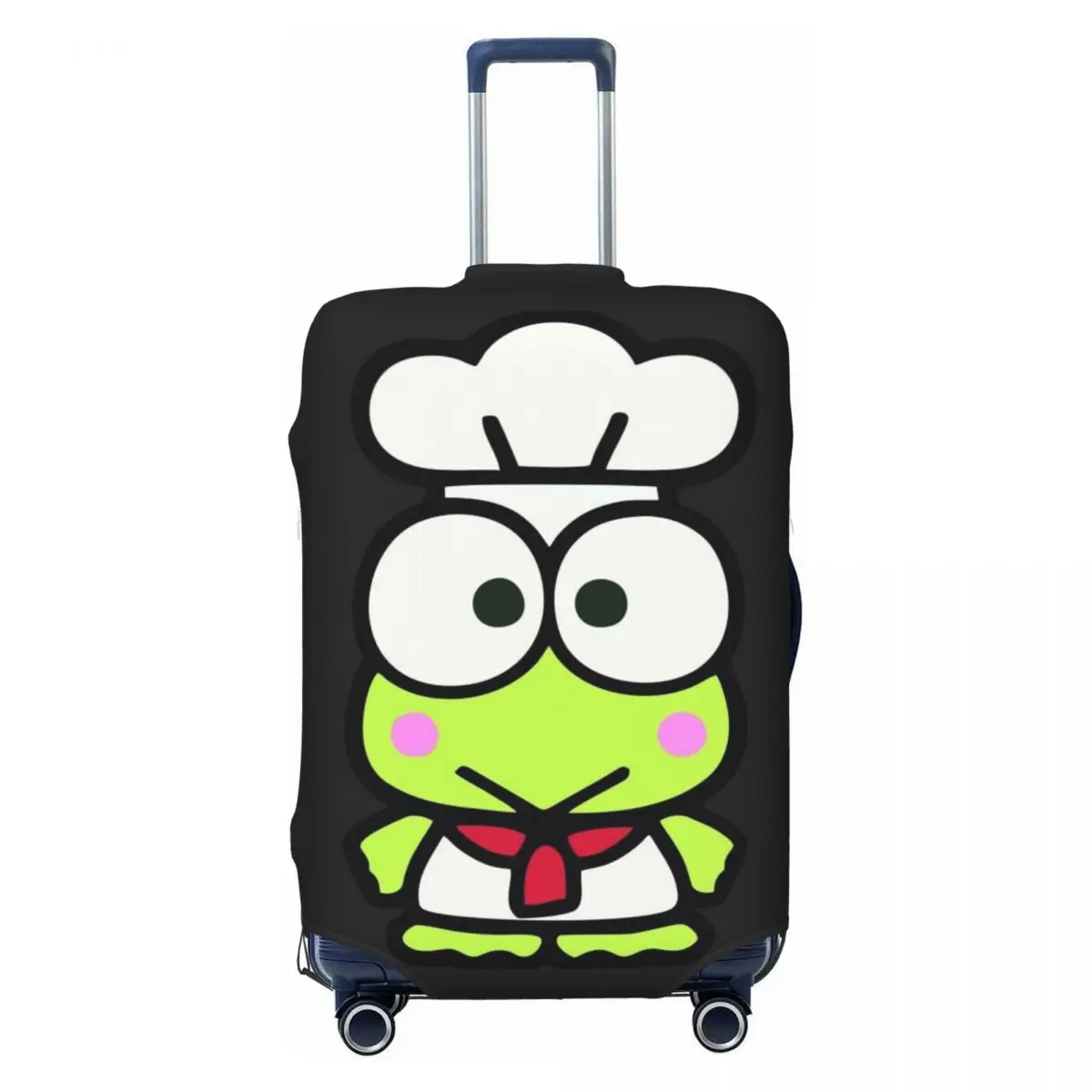 

Custom Fashion KeroKeroKeroppi Chef Luggage Cover Protector Washable Travel Suitcase Covers