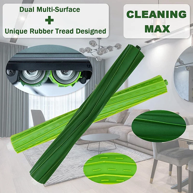 Комплект резиновых роликовых щеток AC66 для iRobot Roomba S9 (9150) S9 + S9 Plus (9550) запасные части для робота-пылесоса