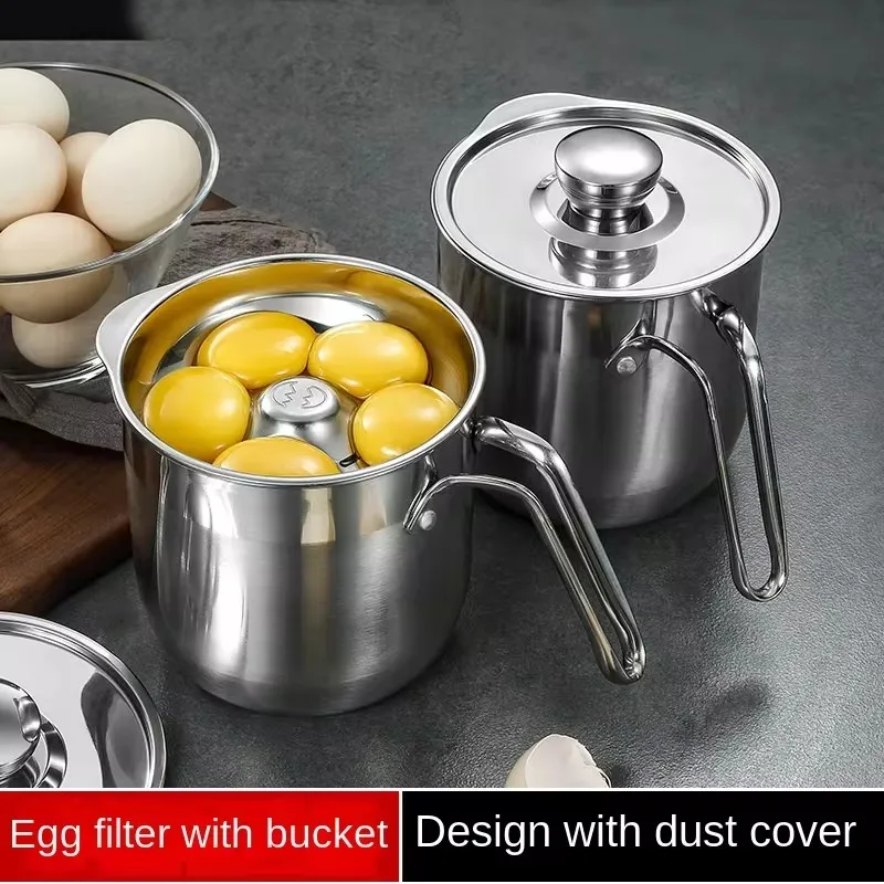 304 Stainless Steel Egg Yolk Divider for Infant Meal Prep, Protein Separator Kitchen Gadget