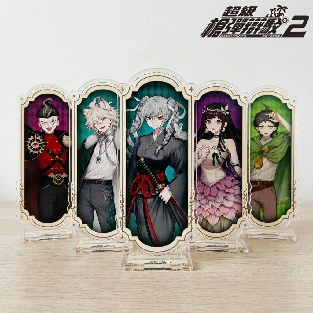 Super Danganronpa 2 Artist Series Newest Acrylic Stand Hajime Nagito Peko Fantasy Outfit Figure Nice Gift For Game Fans Keychain