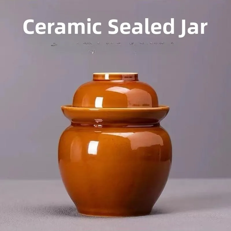 traditional-thickened-terra-cotta-kimchi-jar-home-use-small-size-water-sealed-ceramic-preserved-vegetable-storage-jar