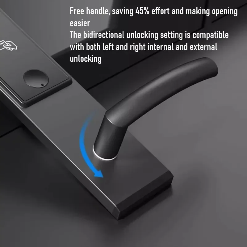 Metal Material Hotel Smart Lock Magnetic Card Induction Door Lock Hotels Homestays Apartments Electronic Door Lock with Key