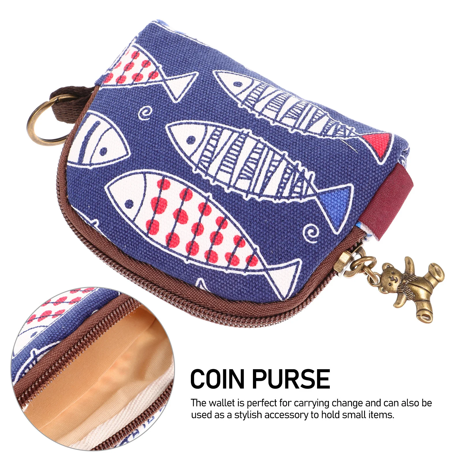 

Small Coin Purse Japanese Style Change Purse Portable Mini Wallet Women Card Pouch Organizer Card Pouch Wallet