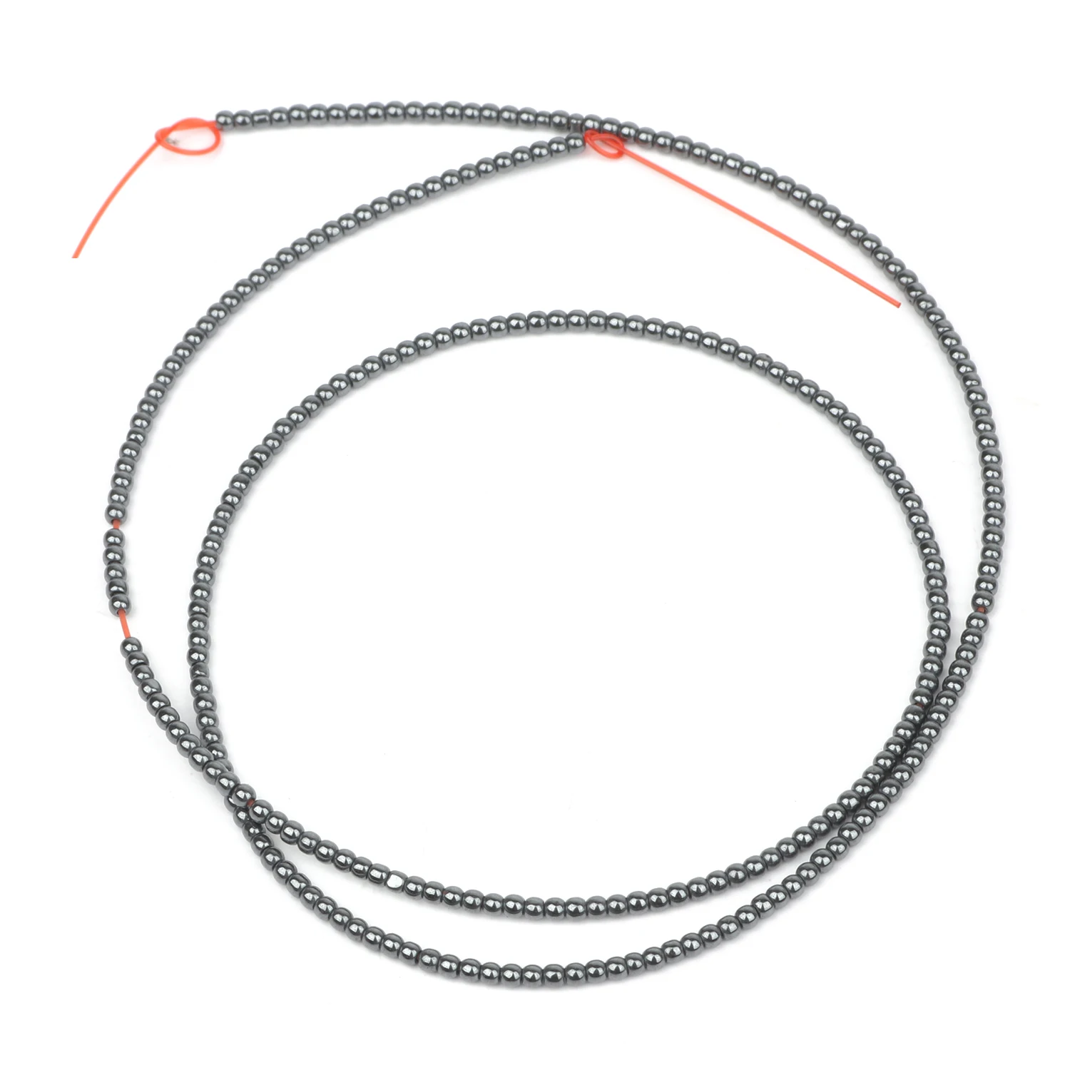 Cuentas espaciadoras sueltas de piedra de hematita negra Natural, 1, 2, 3, 4, 6, 8, 10, 12mm A +, para hacer pulseras y pendientes