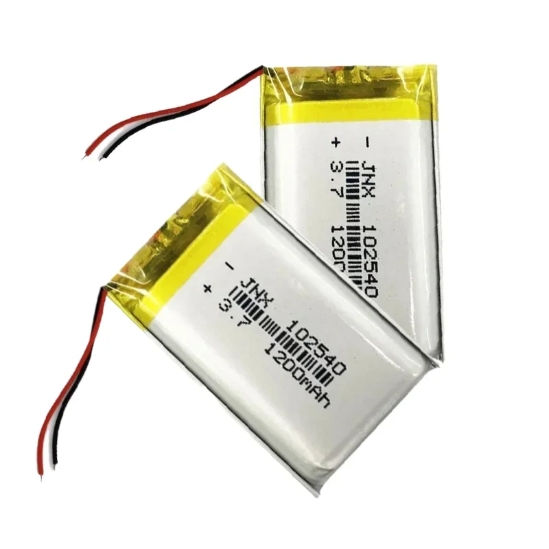 3.7V 1200mAh 102540   Akumulator litowo-polimerowy do Mp3 Mp4 Mp5 Zabawki DVR GPS PDA Elektronarzędzia Światło LED