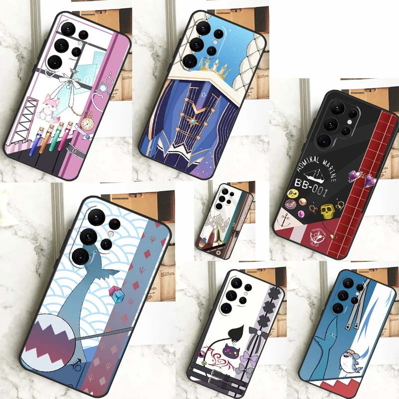 Hololive Case For Samsung Galaxy S24 S23 S22 Ultra S20 S21 FE Note 20 S8 S9 S10 Note 10 Plus Cover