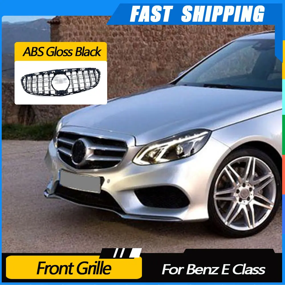 

JMCARCOOL Car Front Bumper Grille Racing Grill Mesh Tuning Accessories for Benz E Class W212 E250 E300 2013- 2015 Car Styling