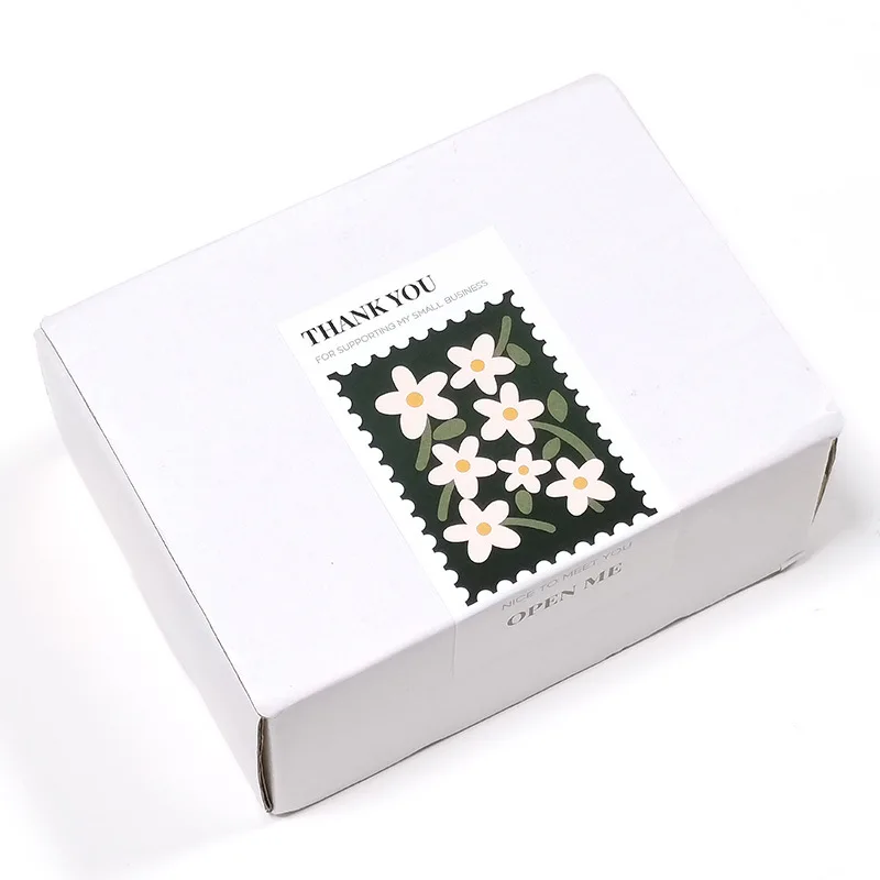 Наклейки с надписью Thank You s 5*10 см, 10-50 шт.