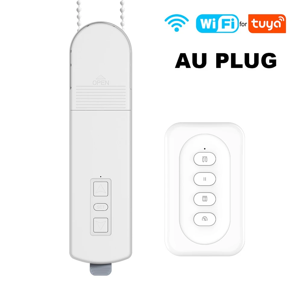 For Bedroom Color White Smart Roller Motor ABS PC Material AC Adapter Required Child Lock Function For Curtains