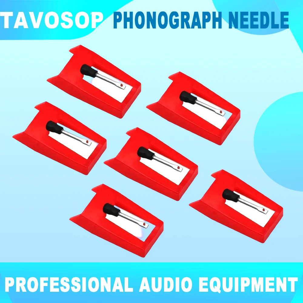 6PCS Record Player Needles ruby Universal Turntable Stylus Turntable Replacement Needles record player Phonograph Accessories