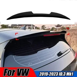 Car Rear Trunk Roof Blade Spoiler For Volkswagen ID.3 Mk1 2019-2023 Rear Boot  tailgate Cap Extensions Tail Wing Body kits