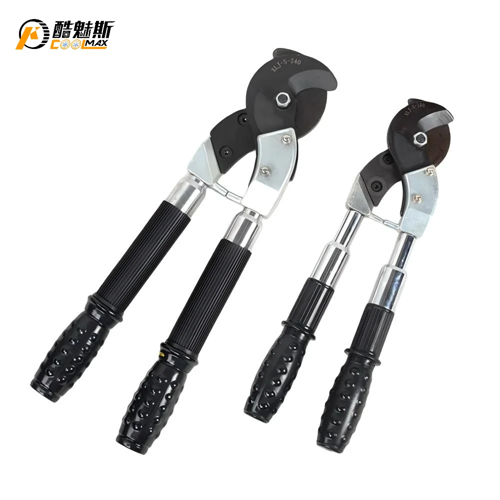 

New XLJ-S-150 Retractable Handle Labor-Saving Bolt Cutters Armored Cu-Al Cable Cutter Low Carbon Round Steel Dia.≤5mm