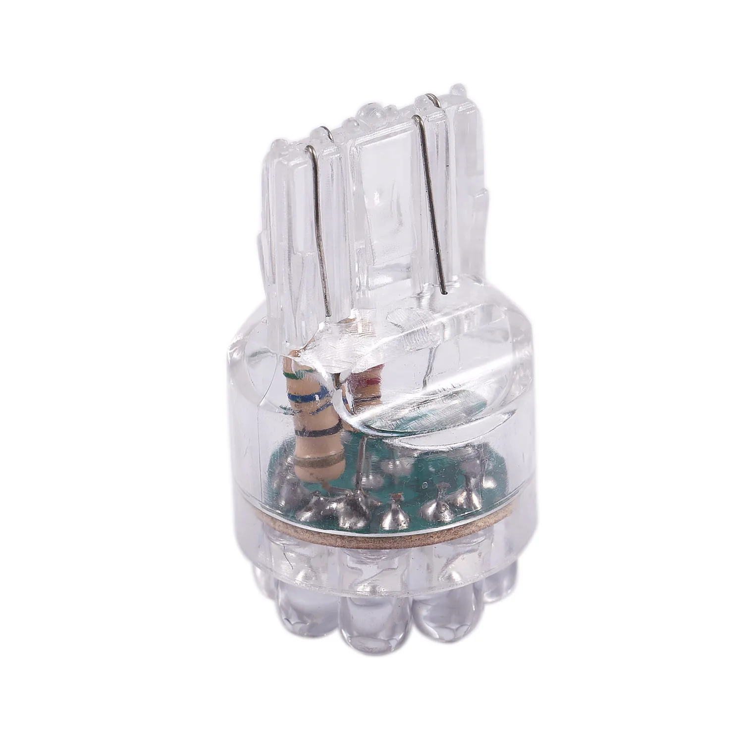 ABZV-2X 흰색 T20 7443 7440 9 LED 브레이크 방향 지시등 후방 조명 전구 램프 DC 12V