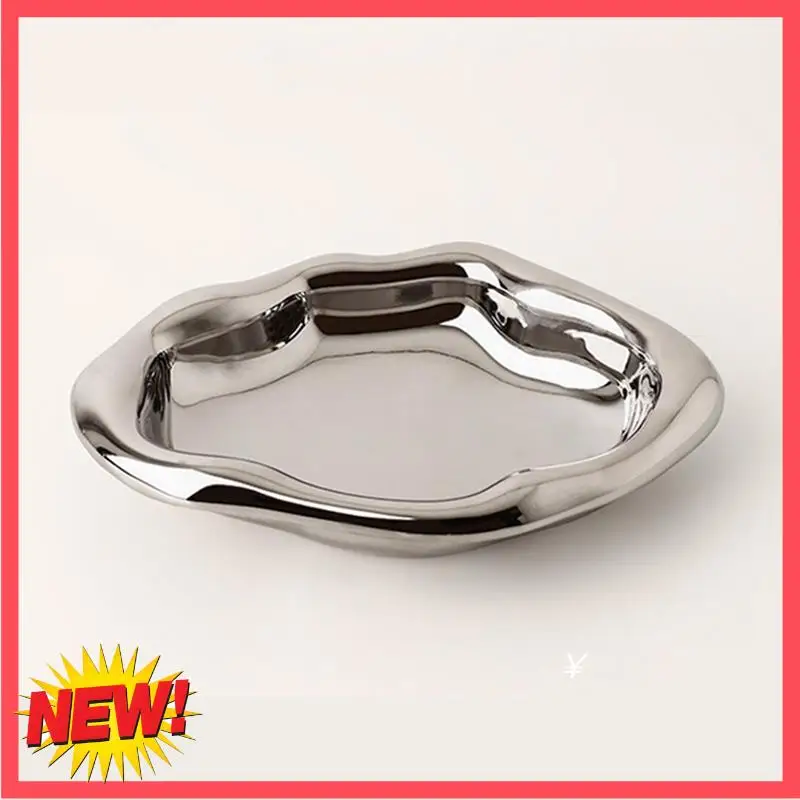 

B17C Tray Jewelry Storage Tray Light Luxury Storage Display Tray Snack Tray Modern Decorative Ornaments,Rectangular Dura