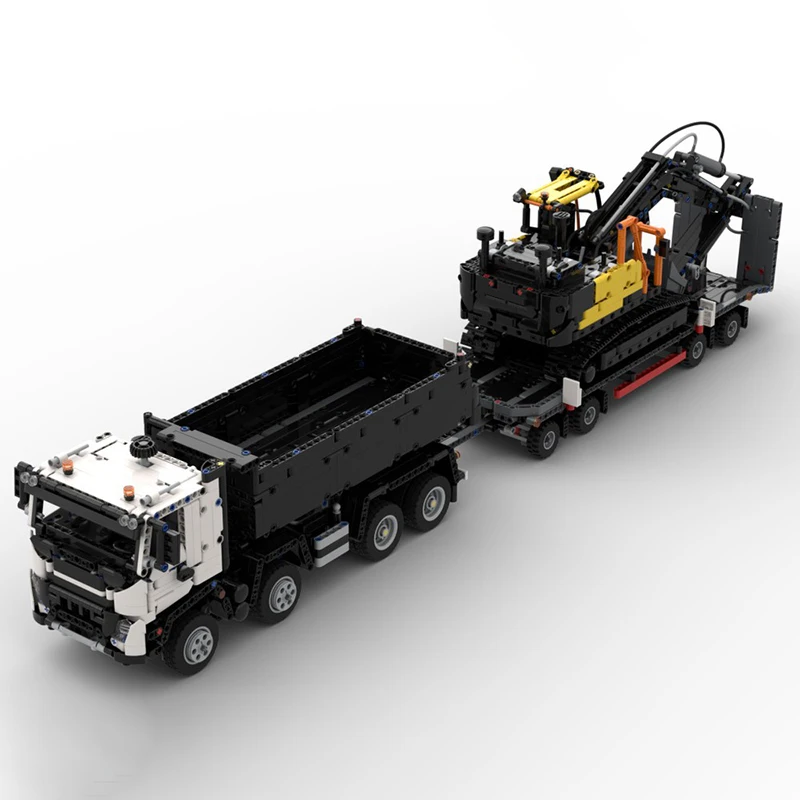 UrbanTruck Model Moc Bouwstenen EC230 Graafmachine Model Technologie Modulaire Blokken Geschenken Speelgoed DIY Montage Verjaardagssets