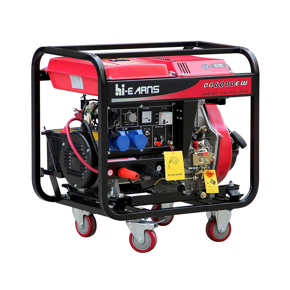 

High quality 180A Portable 5KW Diesel Welder Generator