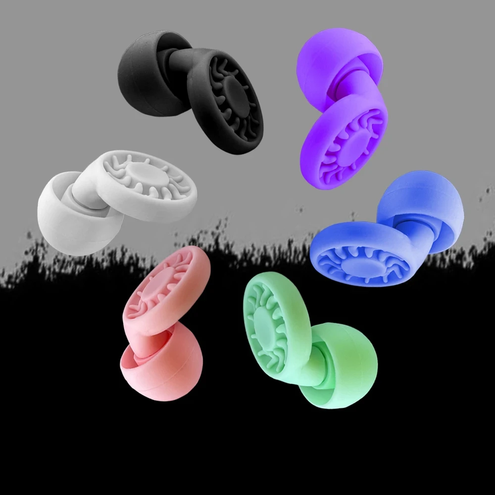 HUAK Reusable Silicone Sleep&Swim Earplugs - Noise-Cancelling Ear Tips for Comfortable Sleep and Water Activities Easy to Clean