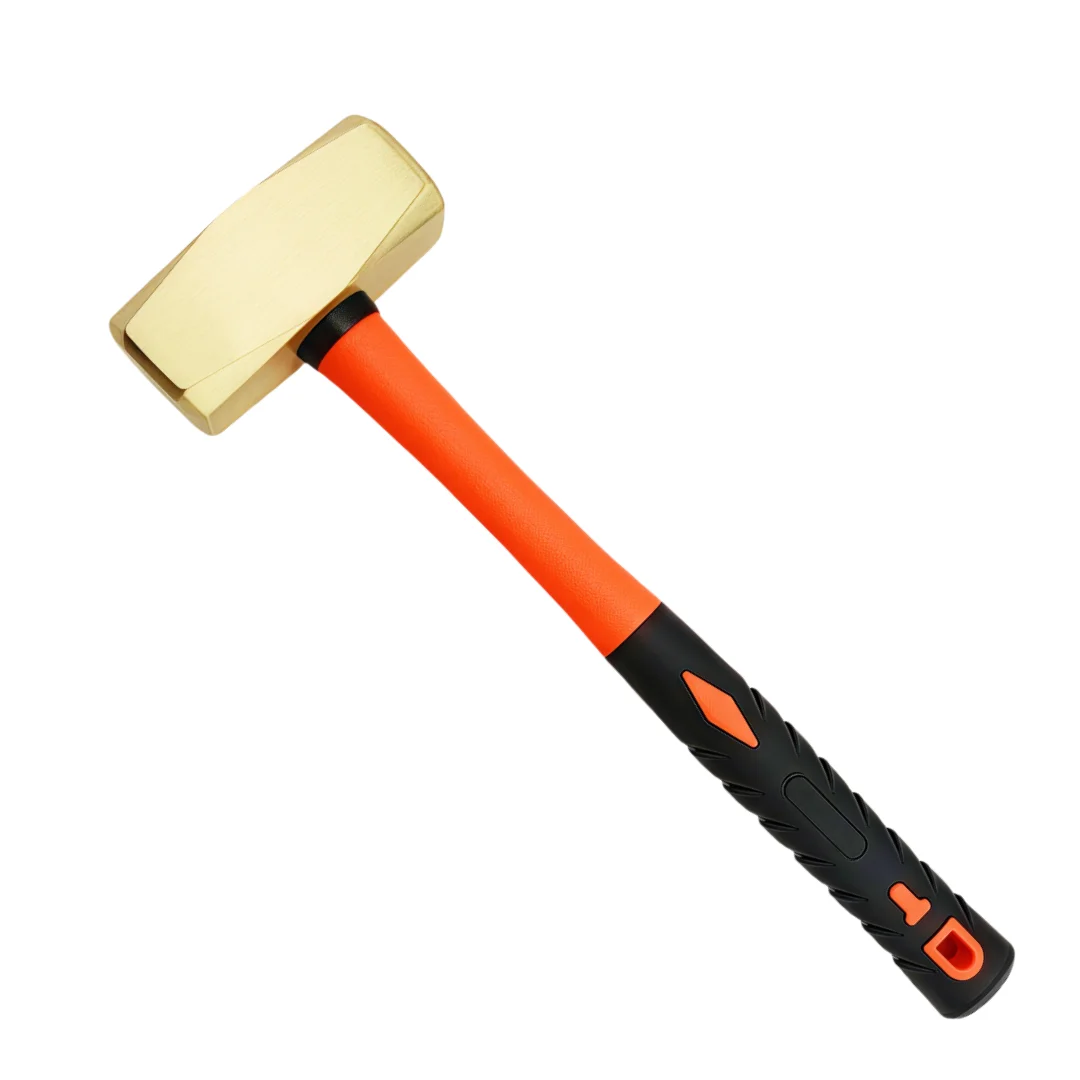 

Aluminum Bronze Explosion - Proof 0.5kg German Type Hammer Sledge with Fiberglass Handle for Striking and Repair Purposes