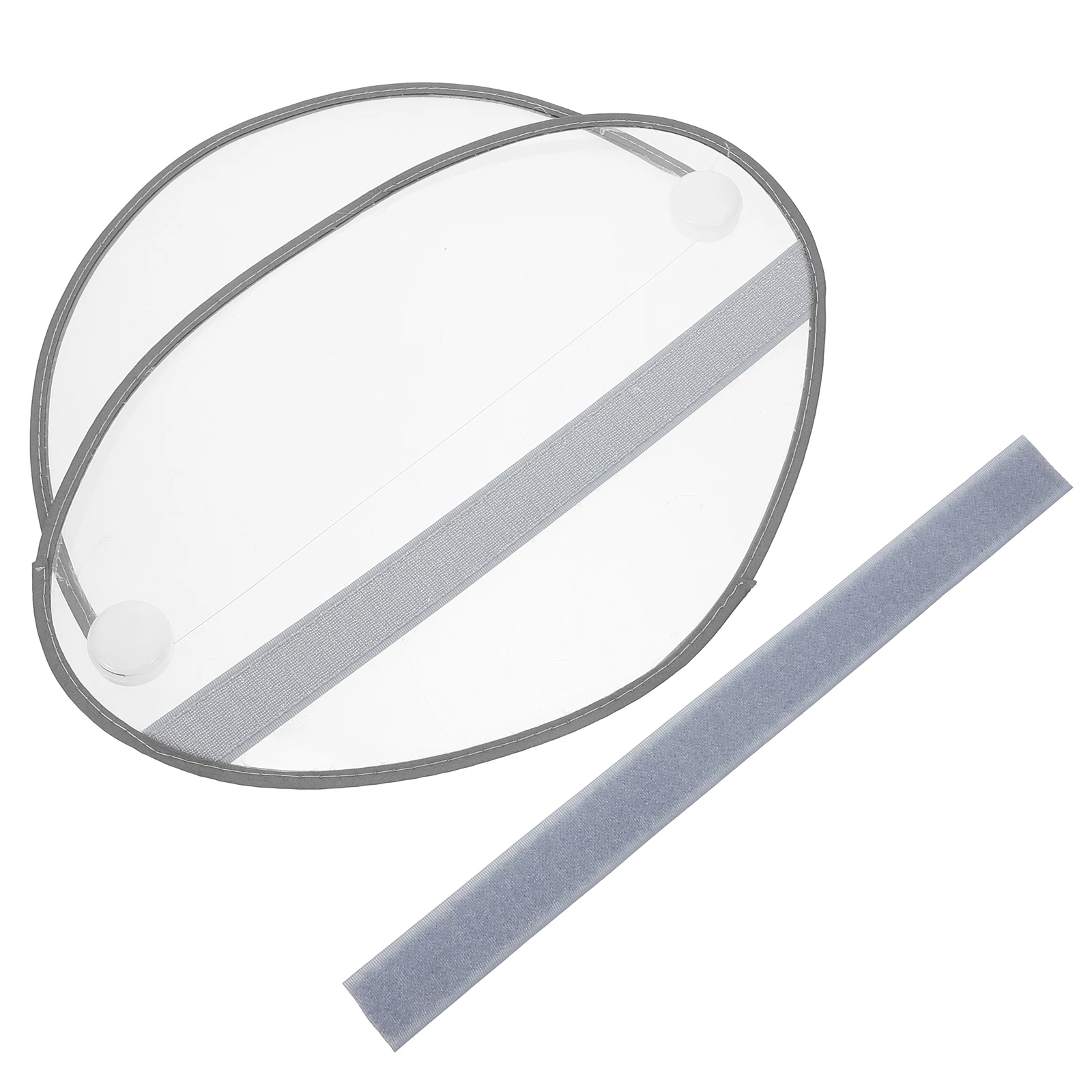 

Raincoat Brim Mask Cap for Poncho Supplies Accessories Face Protector Hat Pvc Clear Hood