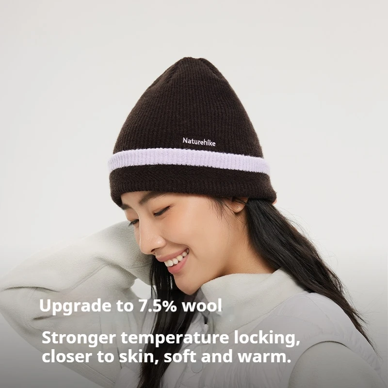 

Naturehike унисекс уличная шерстяная вязаная шапка 7,5% шерсть теплая защита ушей и ветрозащита удобная посадка не плотная для холодной погоды