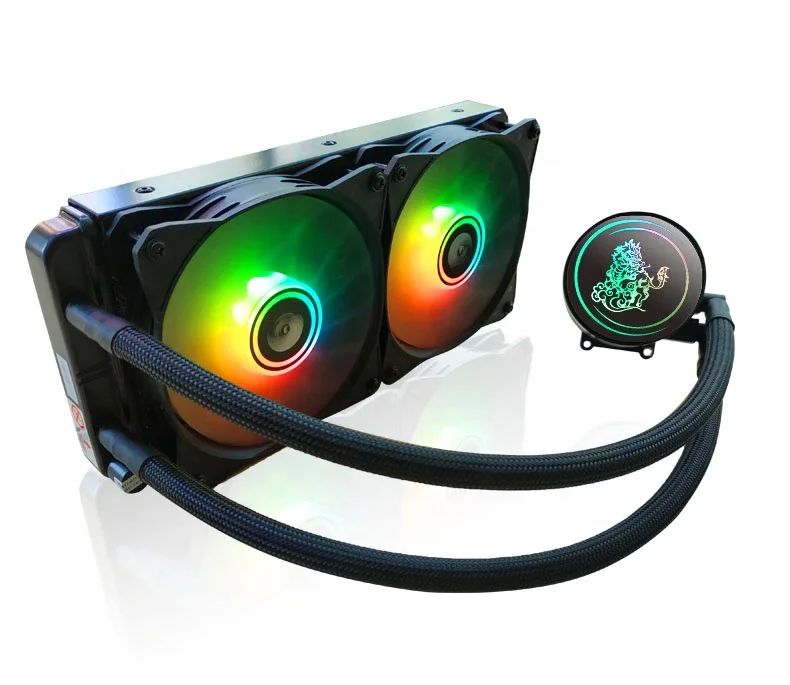 wholesale cpu water cooling system ARGB fan liquid computer cooler radiator heatsink rgb dc fans