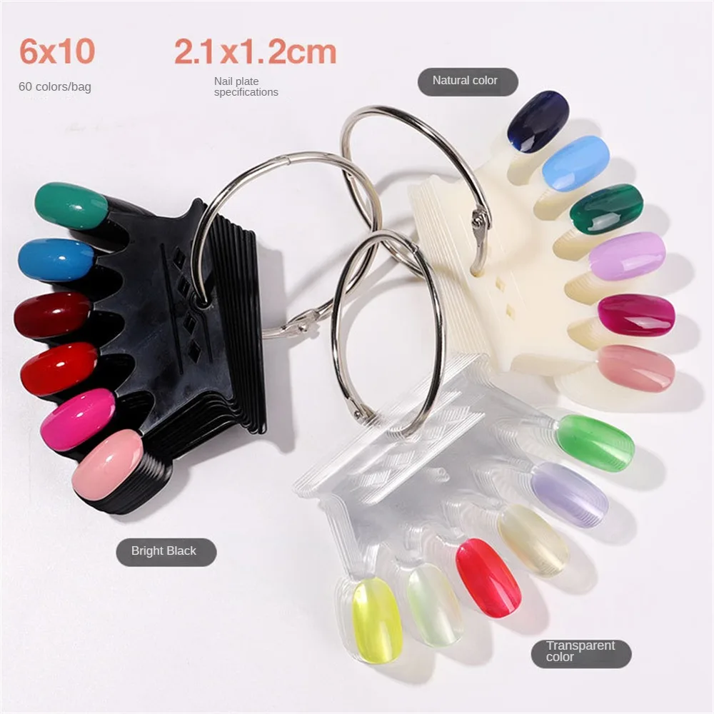 1~4PCS False Nail Color Book Display Board Easy To Take And Use. Acrylic Nail Polish Exercise Color Table