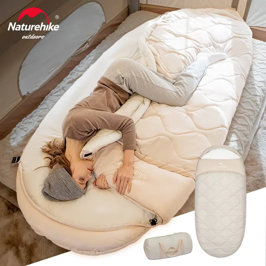 

Naturehike Кемпинговый спальный мешок Зимний спальный мешок -8,1 ~ 12,2 ℃ PS100 PS300 PS500 Теплый спальный мешок в блином стиле