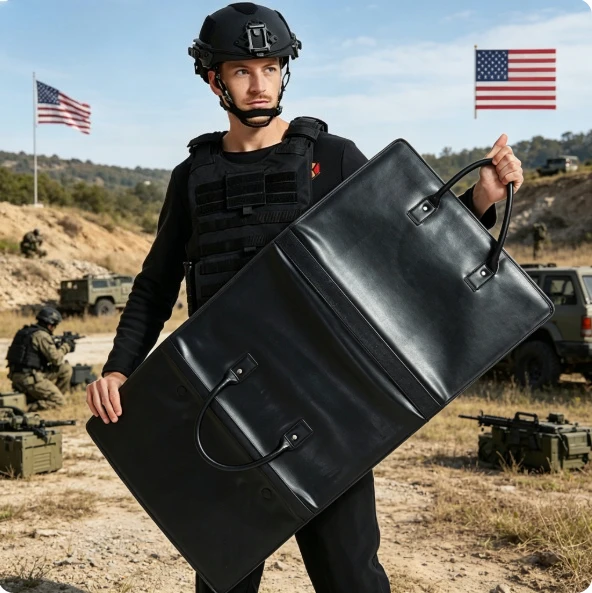 Bulletproof Briefcase, Concealed Anti-Stab Ballistic Shield for Personal Security Protection
