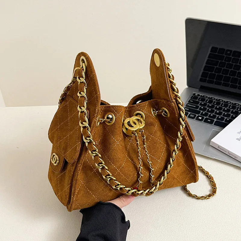 

2024 New Embroidered Tote Bag for Women Luxury Chain Strap Shoulder Bag Floral Crossbody Purse with Top Handle