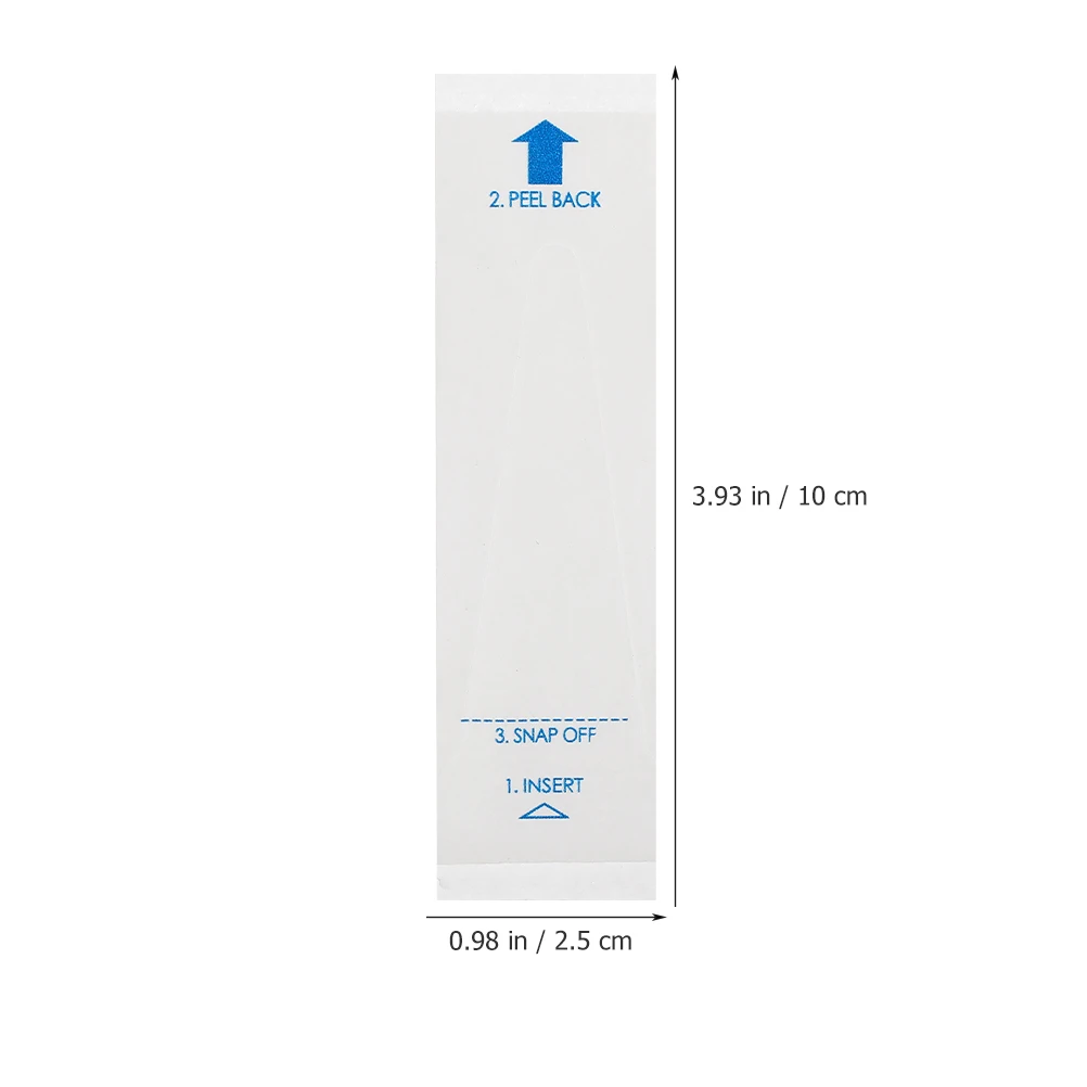 

50Pcs Universal Disposable Thermometer Covers Safe Pe Film Paper Material Germ Prevention Thermometer Disposable