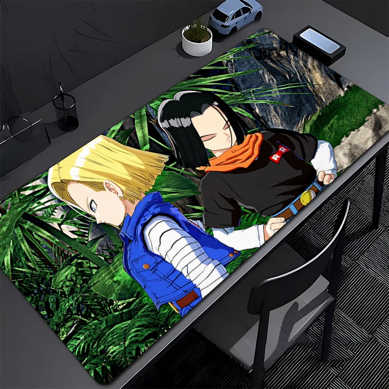 

Dragon Ball Android 18 Mouse pad big size desk mat Desktop keyboard desk mat gaming mousepad Computer accessories Anime Mousepad
