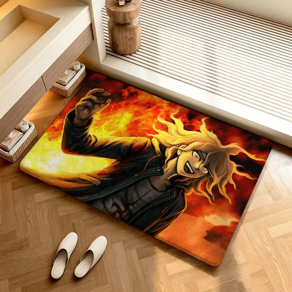 Nagito Komaeda Danganronpa  Shower Room Absorbent Small Floor Mat Soft Comfortable Decorative Foot Mat