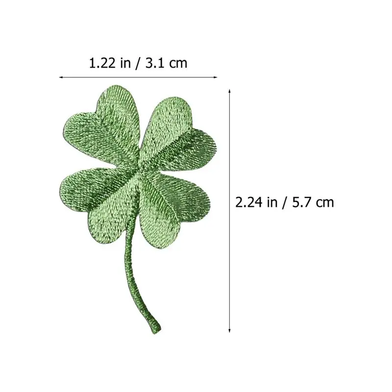 Patches On Clover Shamrock Clothes Appliques Embroidered Iron Sew Repairing Applique Patch  Decorative Badge Diy Repair