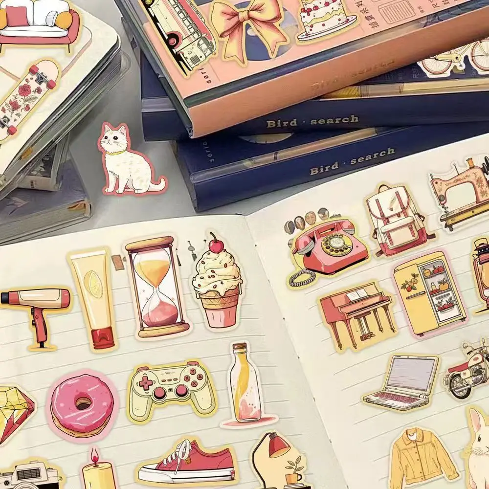 50pcs Cartoon Stickers DIY Stickers Graffiti Sticker for Decor Phone Ipad Guitar Motorcycle Stationery Stickers Water Cup Decals