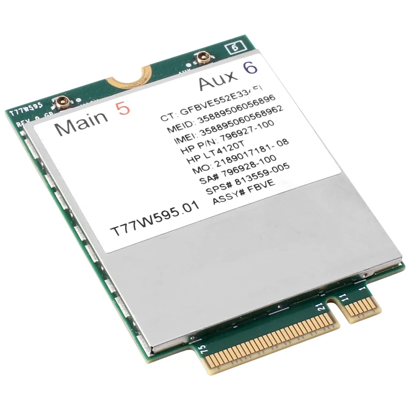 T77W595 4G ?LTE Card Module LT4120 796928-001 MDM9625 for HP Probook/EliteBook 820 840 850 G2 G3 4G Module Network Card