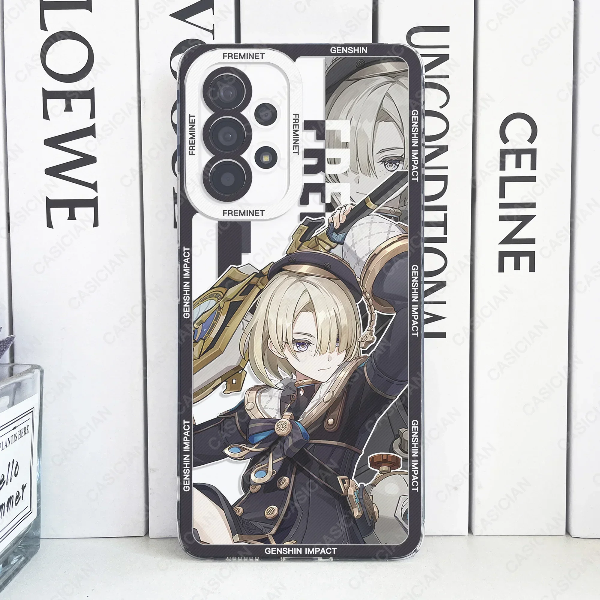 Genshin Impact Furina Charlotte Neuvillett Navia Case For Samsung Galaxy S20 FE S21 Plus S22 S23 Ultra A54 A53 A52 S24 A34 Cover