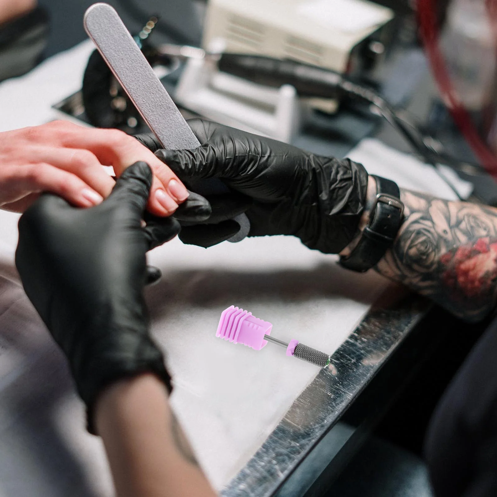 ネイルドリルビットアクリル爪用研磨研削ヘッドマニキュアツールキューティクルリムーバーサロンペディキュアキットネイルビット