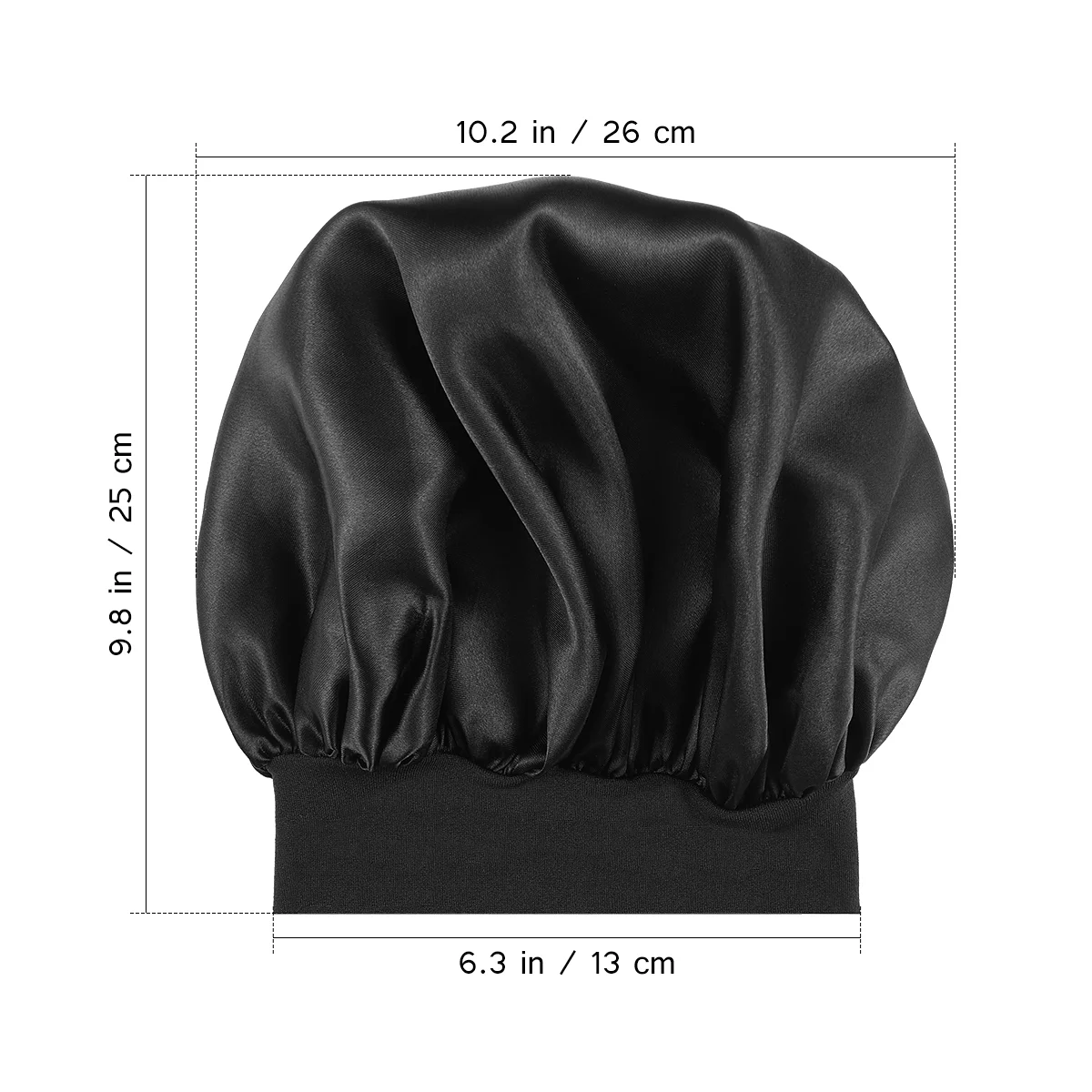 Chapéu de dormir lateral largo para homens, Bandanas Head Scarf Caps, preto, alta resiliência, Curls Boy