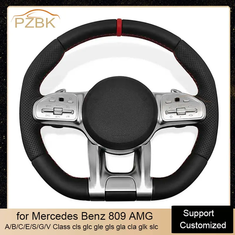 

Factory Car Steering Wheel for Mercedes Benz 809 AMG A/B/C/E/S/G/V Class cls glc gle gls gla cla glk slc Auto Sport Wheel