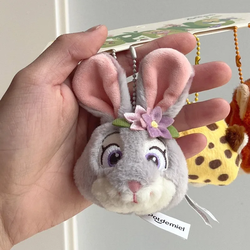Kawaii Disney Zootopia Judy Hopps peluche poupée jouet Nick mignon peluches peluche porte-clés Anime dessin animé sac à dos pendentif Couple cadeau