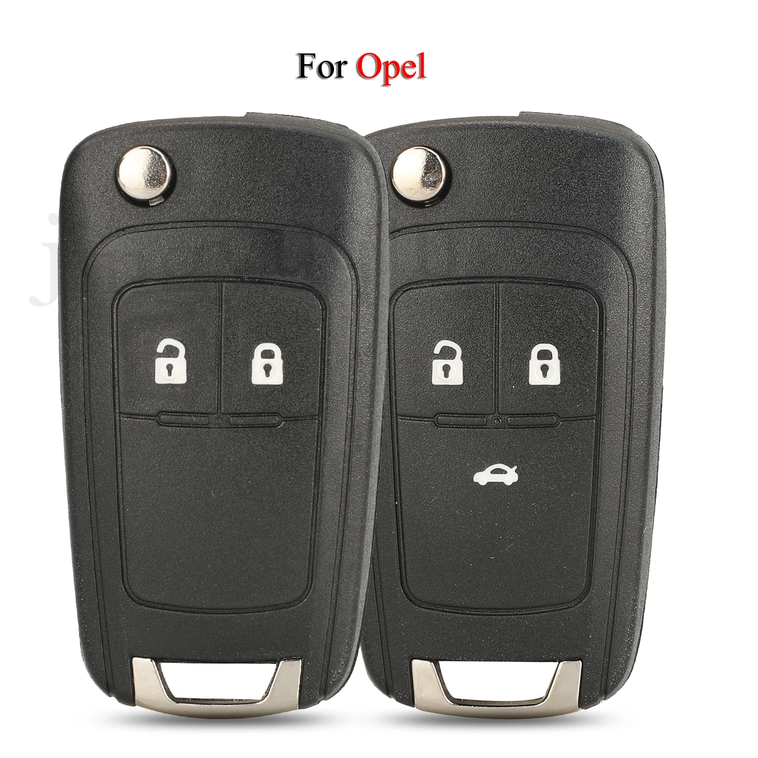 

jingyuqin 10PCS/Lot Flip Remote Car Key Shell For Opel Vauxhall Corsa Astra Vectra Zafira Omega HU100Balde 2/3Buttons Cover Case